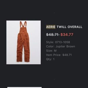 Aerie Twill Overalls